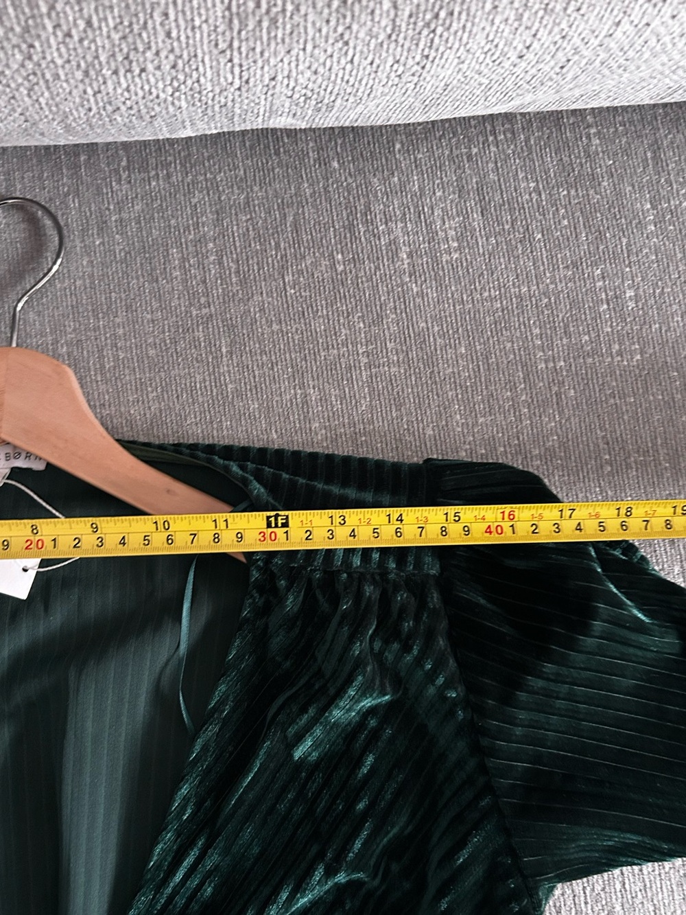 Baltic Born Velvet Wrap High-Low Dress L Green Whimsigoth Vampy - Picture 6 of 11